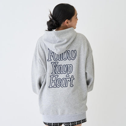 【LTXC】【純棉100%】背部字母印花長款連帽衛衣