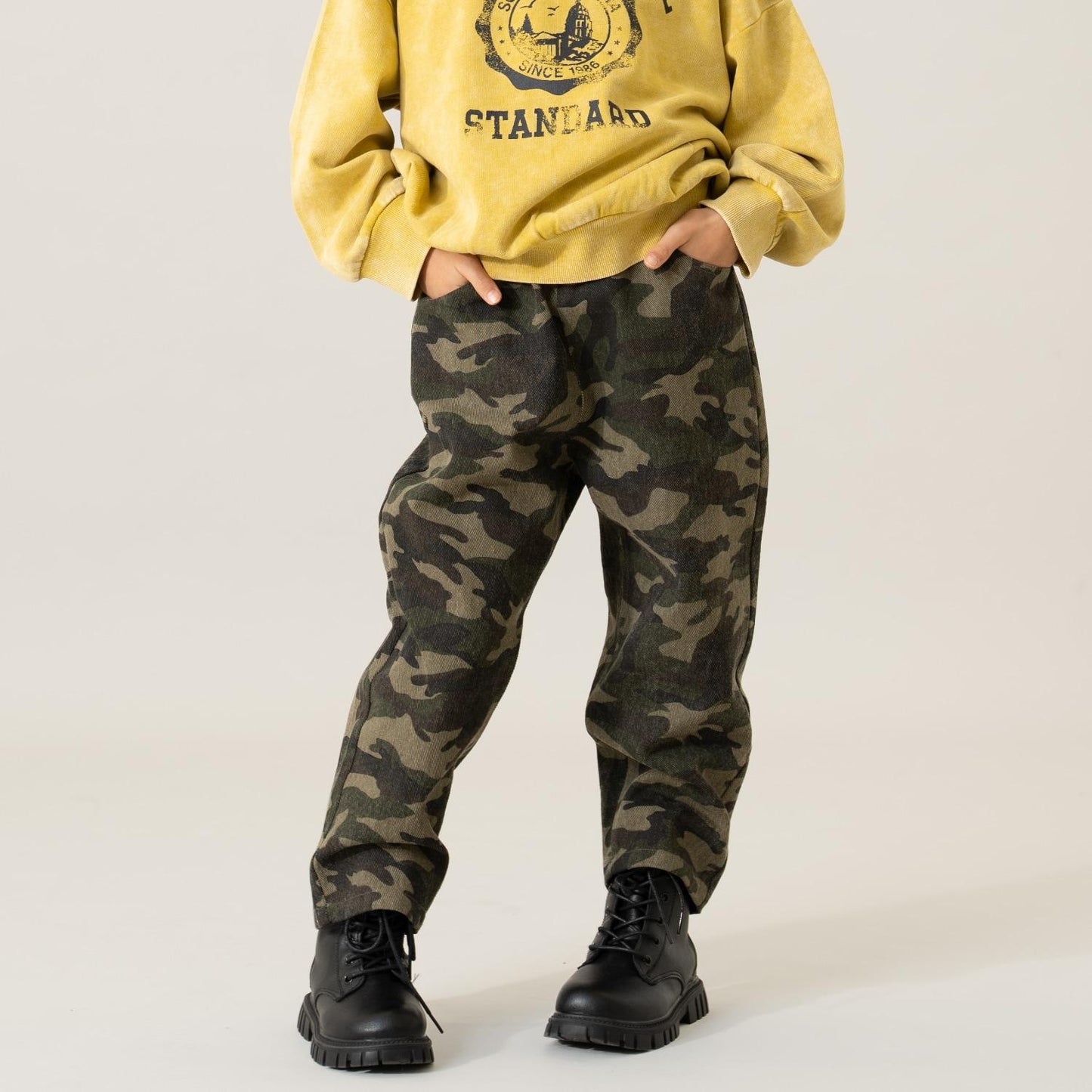 街頭風格寬鬆燈籠褲