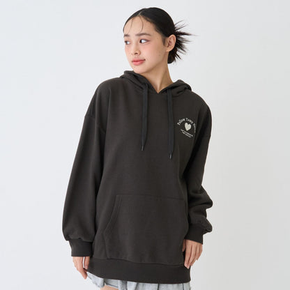 【LTXC】【純棉100%】背部字母印花長款連帽衛衣