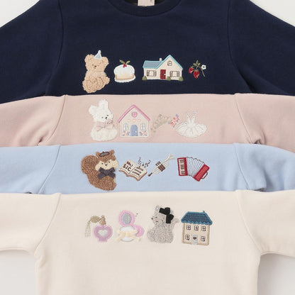 【フワのびっと】拼接貼布衛衣