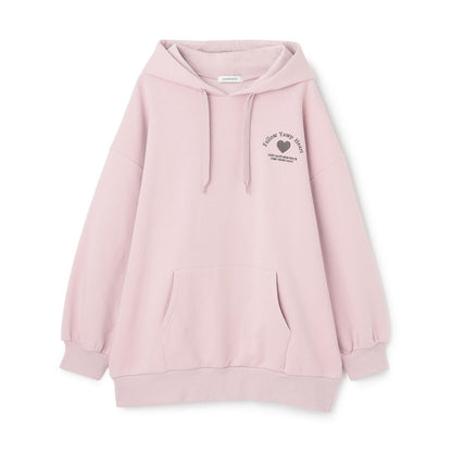 【LTXC】【純棉100%】背部字母印花長款連帽衛衣