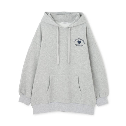 【LTXC】【純棉100%】背部字母印花長款連帽衛衣