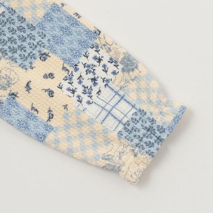 拼色前荷葉邊連體衣