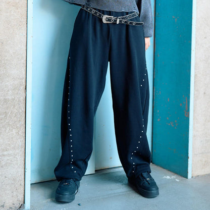 【LTXC】【起毛】鉚釘曲線衛褲