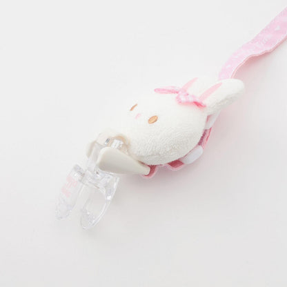 【メゾピアノママ】帶兔子玩偶的毛毯夾