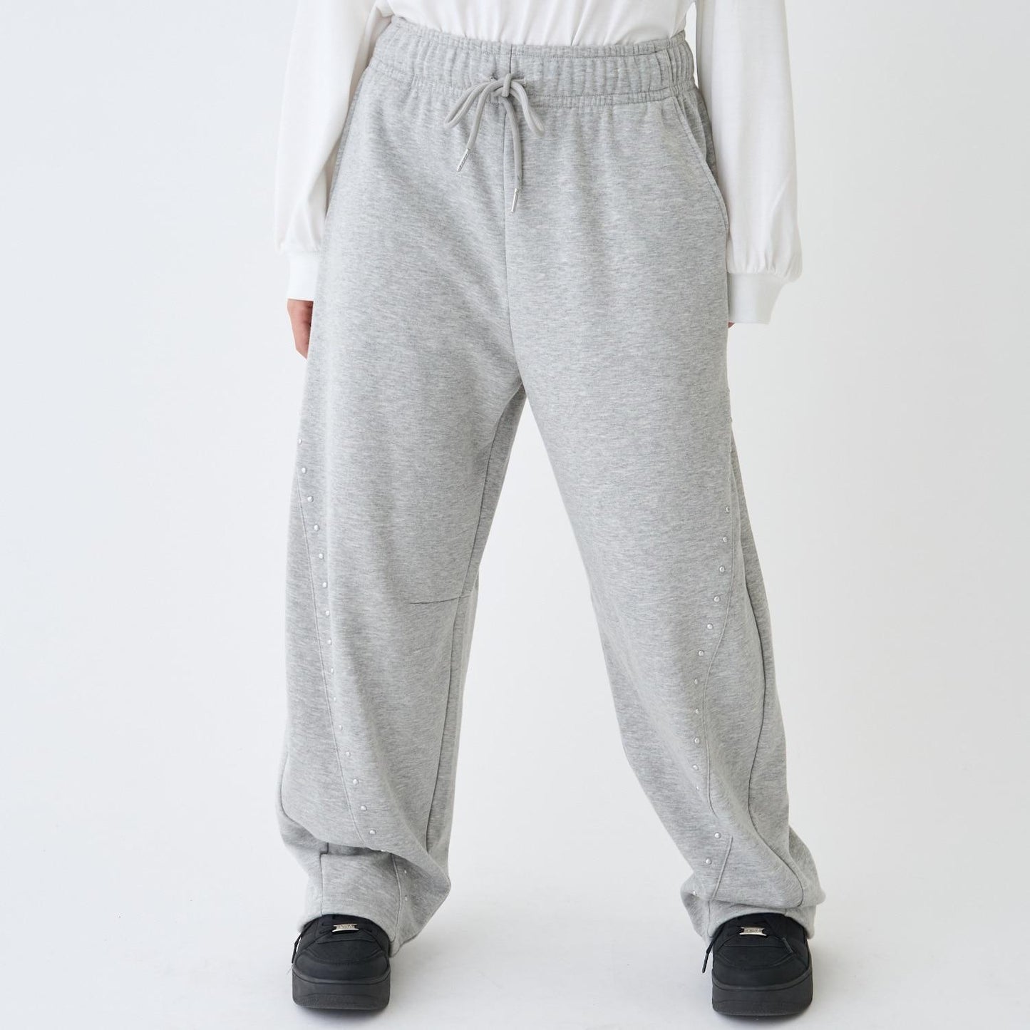 【LTXC】【起毛】鉚釘曲線衛褲