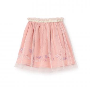 mimi醬刺繡網紗裙