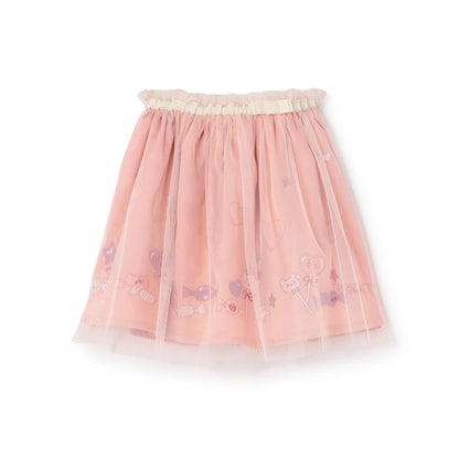 mimi醬刺繡網紗裙