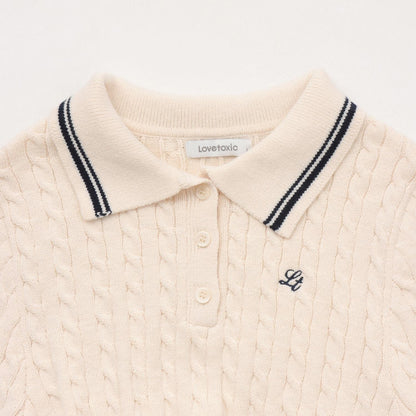 修身顯瘦針織翻領連衣裙