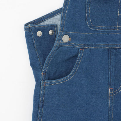 針織牛仔揹帶褲