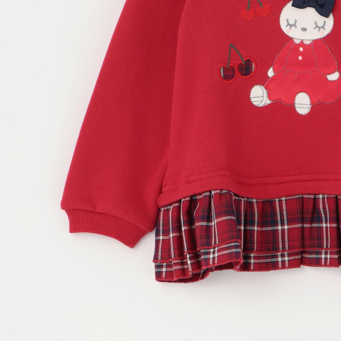 mimi醬貼布繡先染格子×衛衣布衛衣