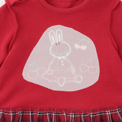 mimi醬貼布繡先染格子×衛衣布衛衣