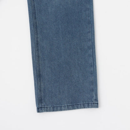 愛心圖案水洗牛仔褲