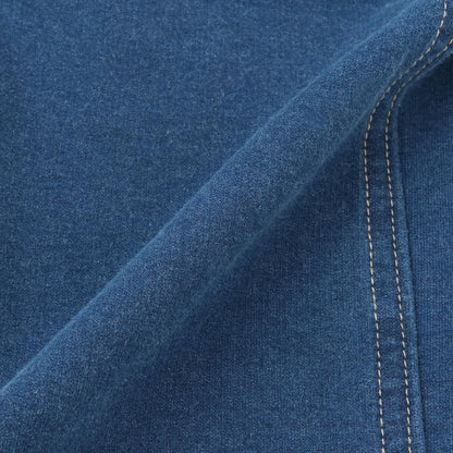 針織牛仔揹帶褲