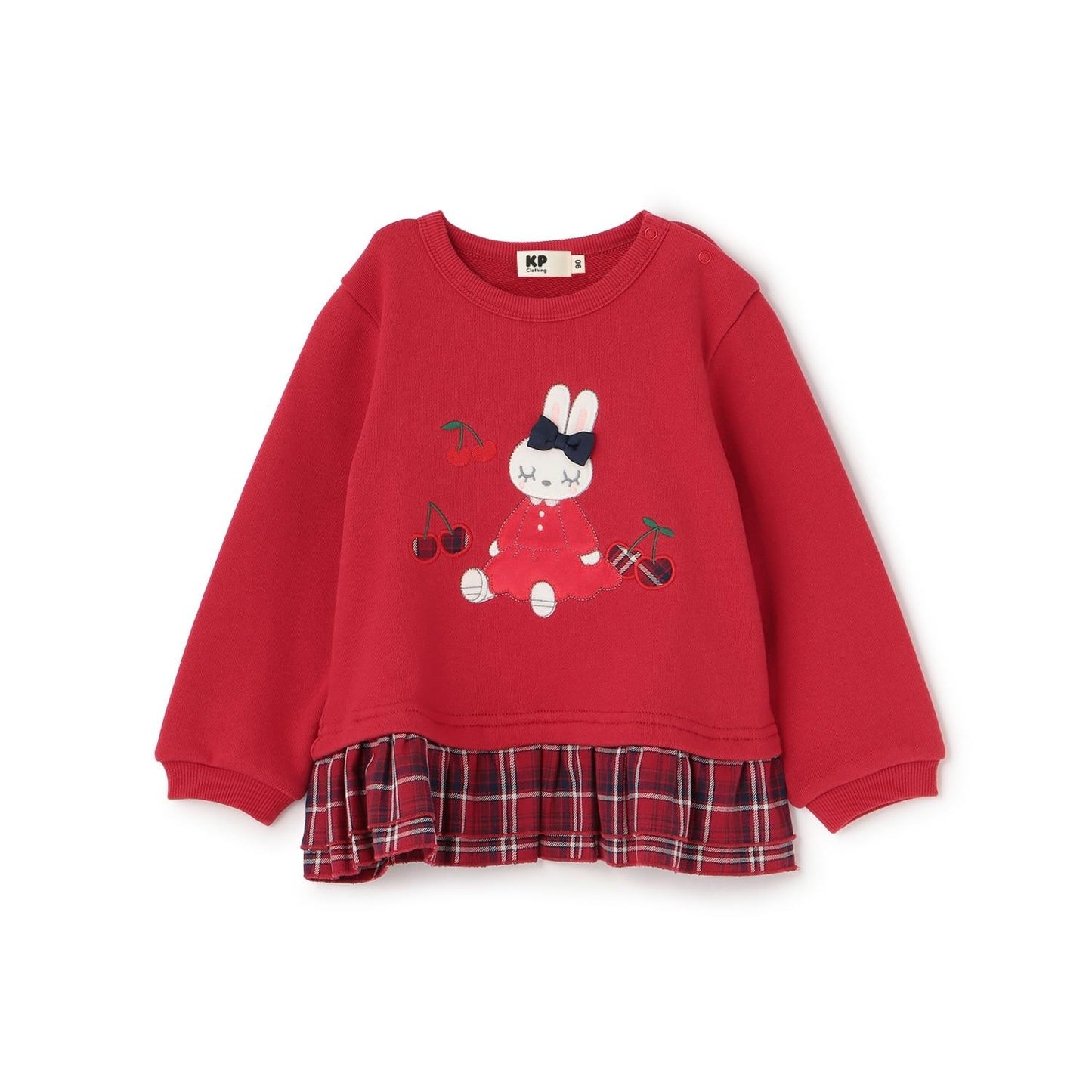 mimi醬貼布繡先染格子×衛衣布衛衣