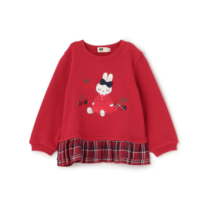 mimi醬貼布繡先染格子×衛衣布衛衣