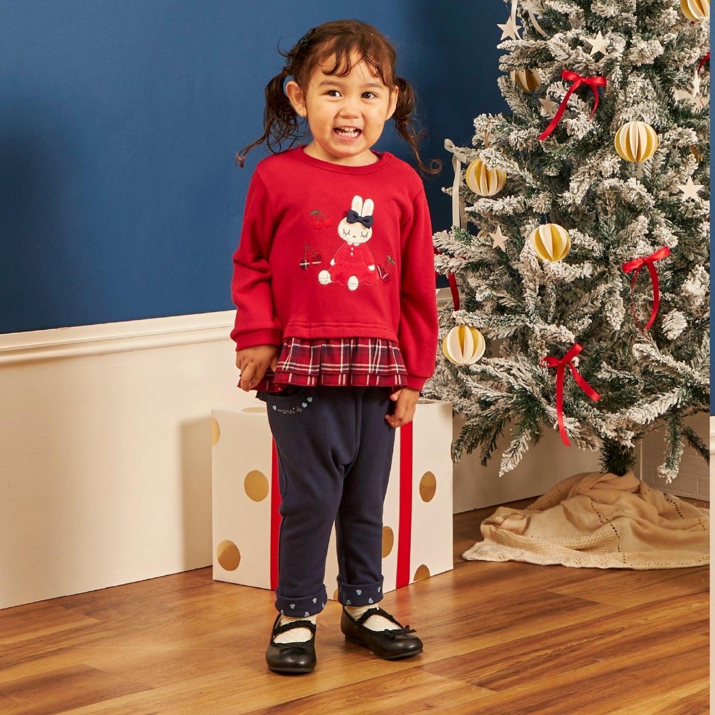 mimi醬貼布繡先染格子×衛衣布衛衣