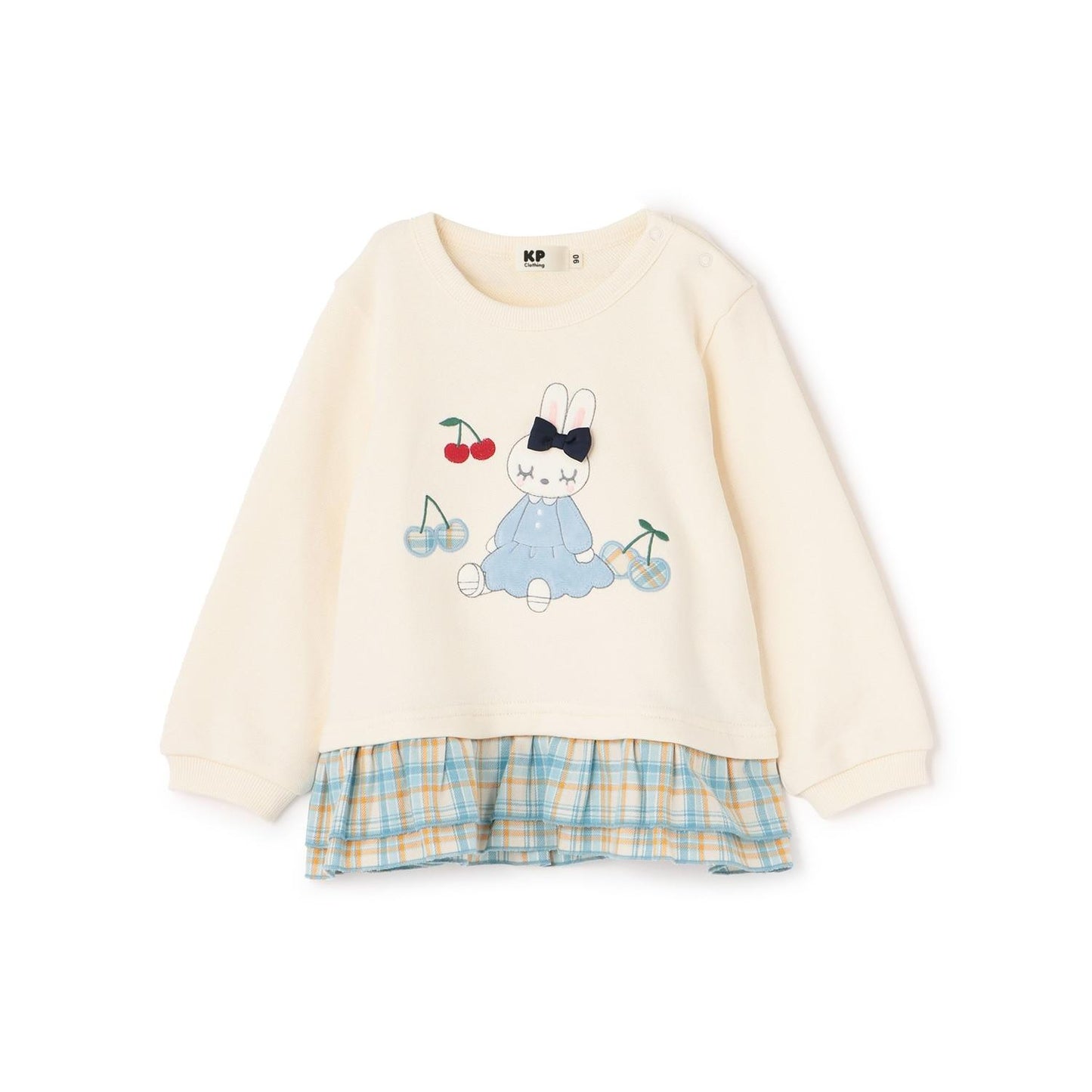 mimi醬貼布繡先染格子×衛衣布衛衣