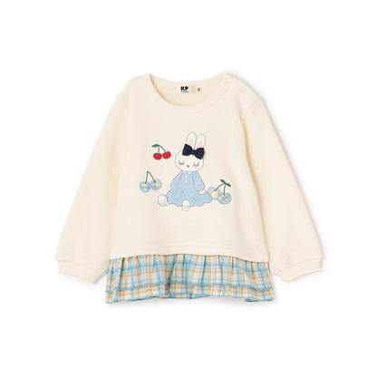 mimi醬貼布繡先染格子×衛衣布衛衣