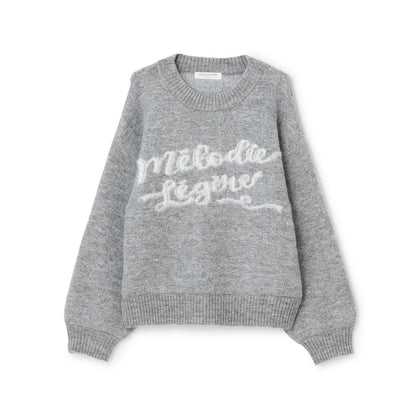 【130cm可選】Logo提花針織套頭衫