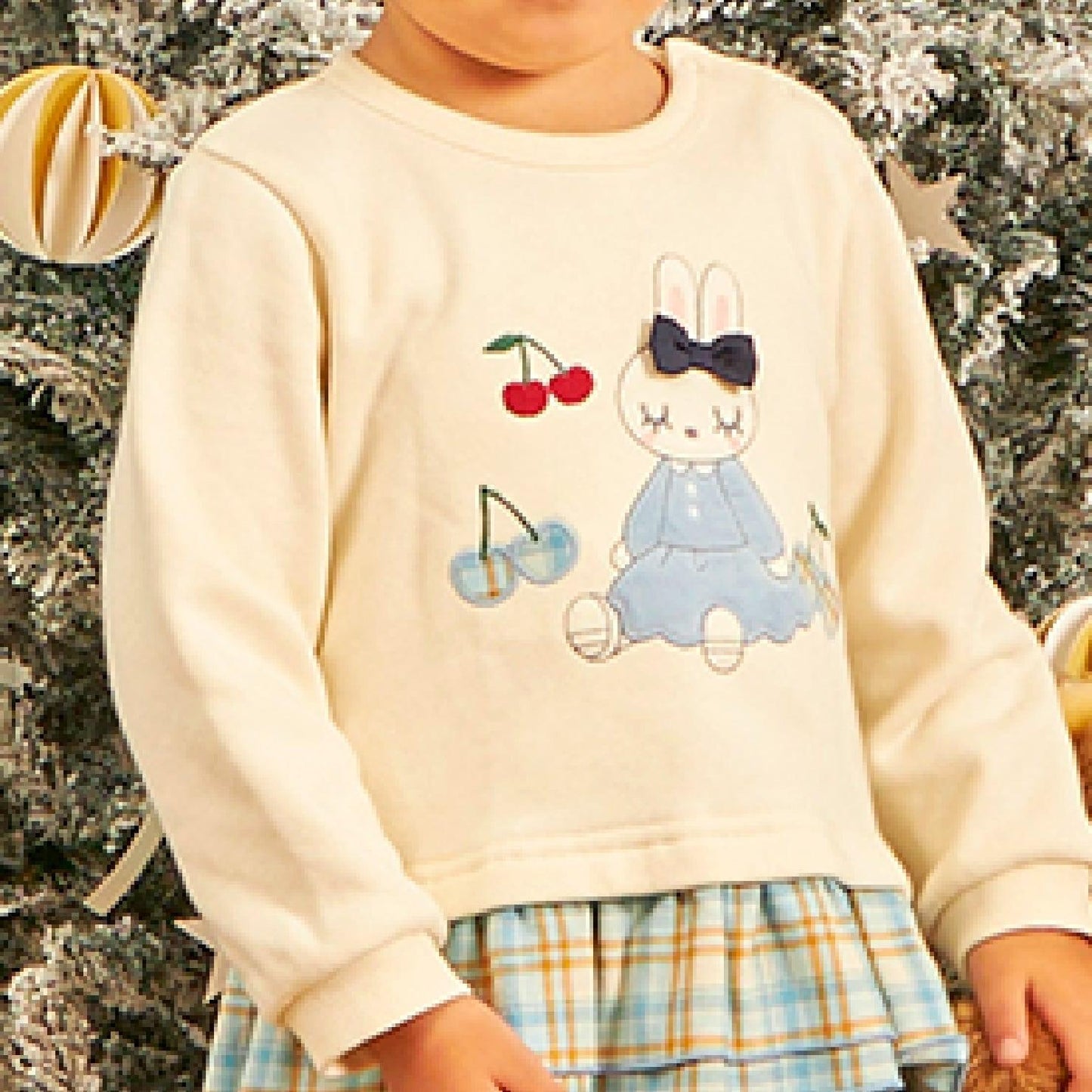 mimi醬貼布繡先染格子×衛衣布衛衣