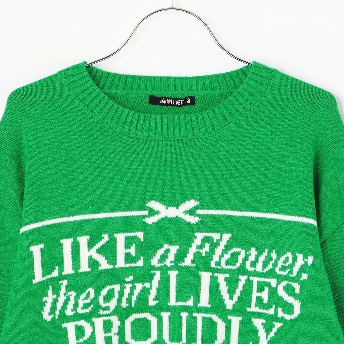 拼接標誌針織衫