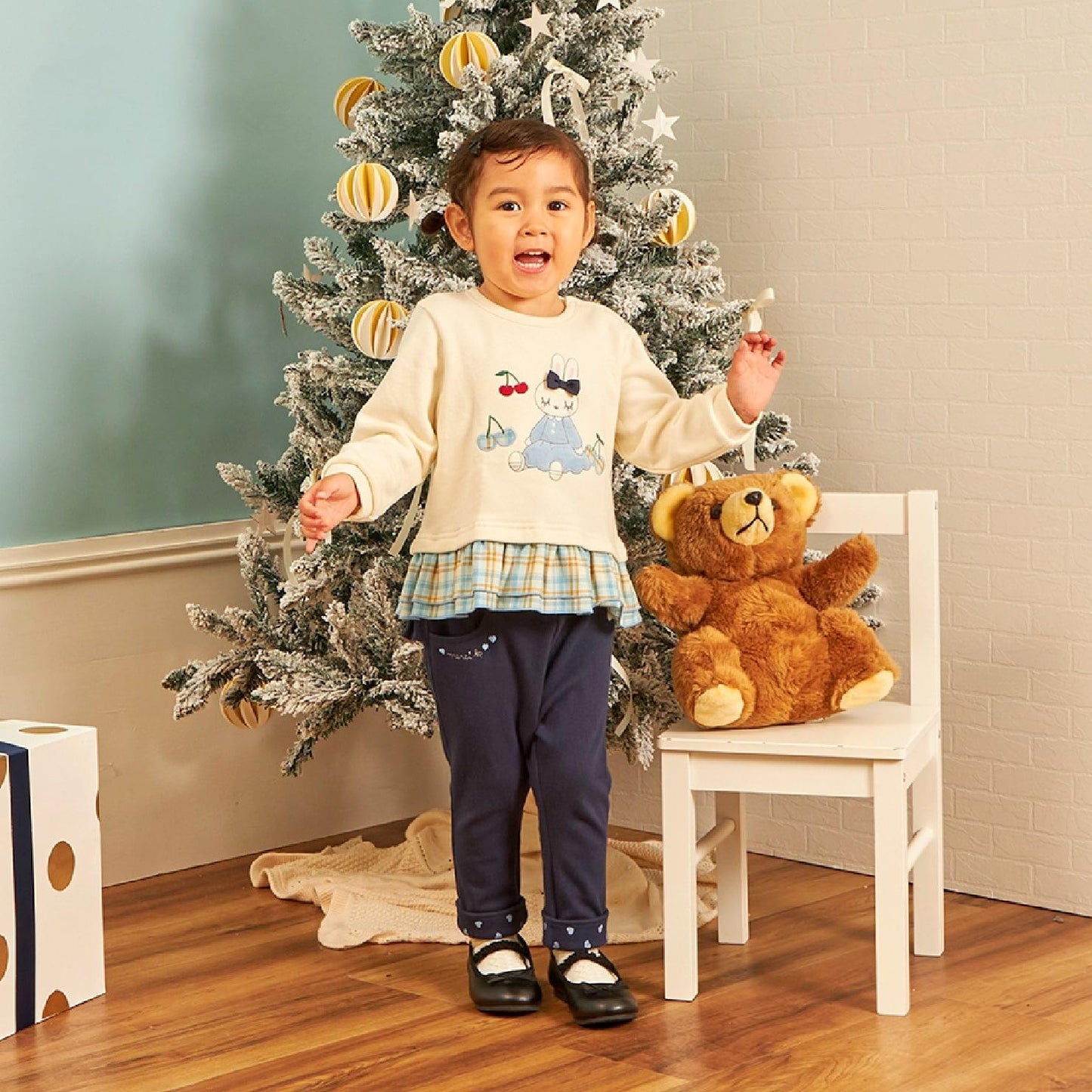 mimi醬貼布繡先染格子×衛衣布衛衣