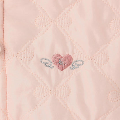 仿皮草蝴蝶結絎縫雙面穿夾克