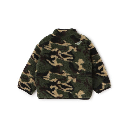 迷彩印花羊羔絨夾克