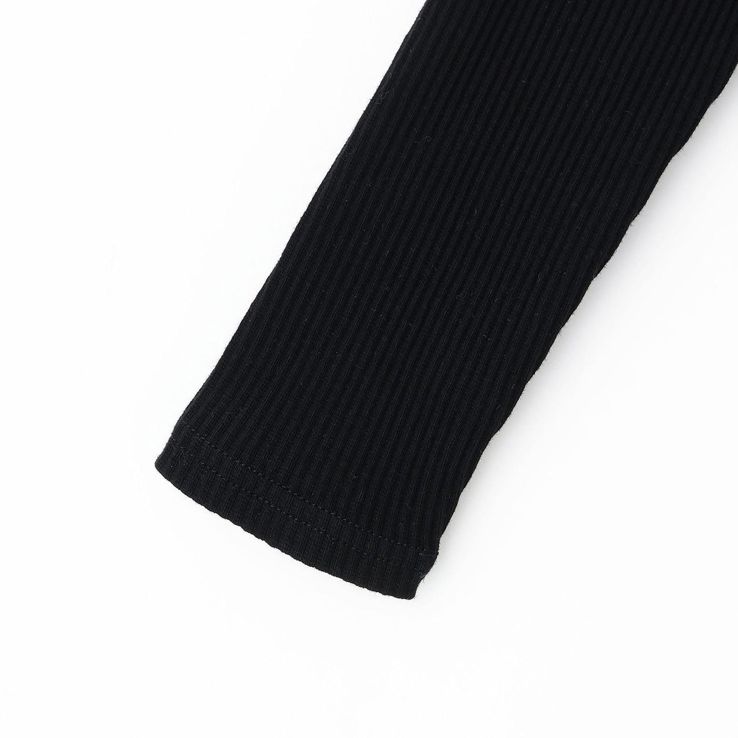 蝴蝶結格紋亮絲提花拼接羅紋連衣裙