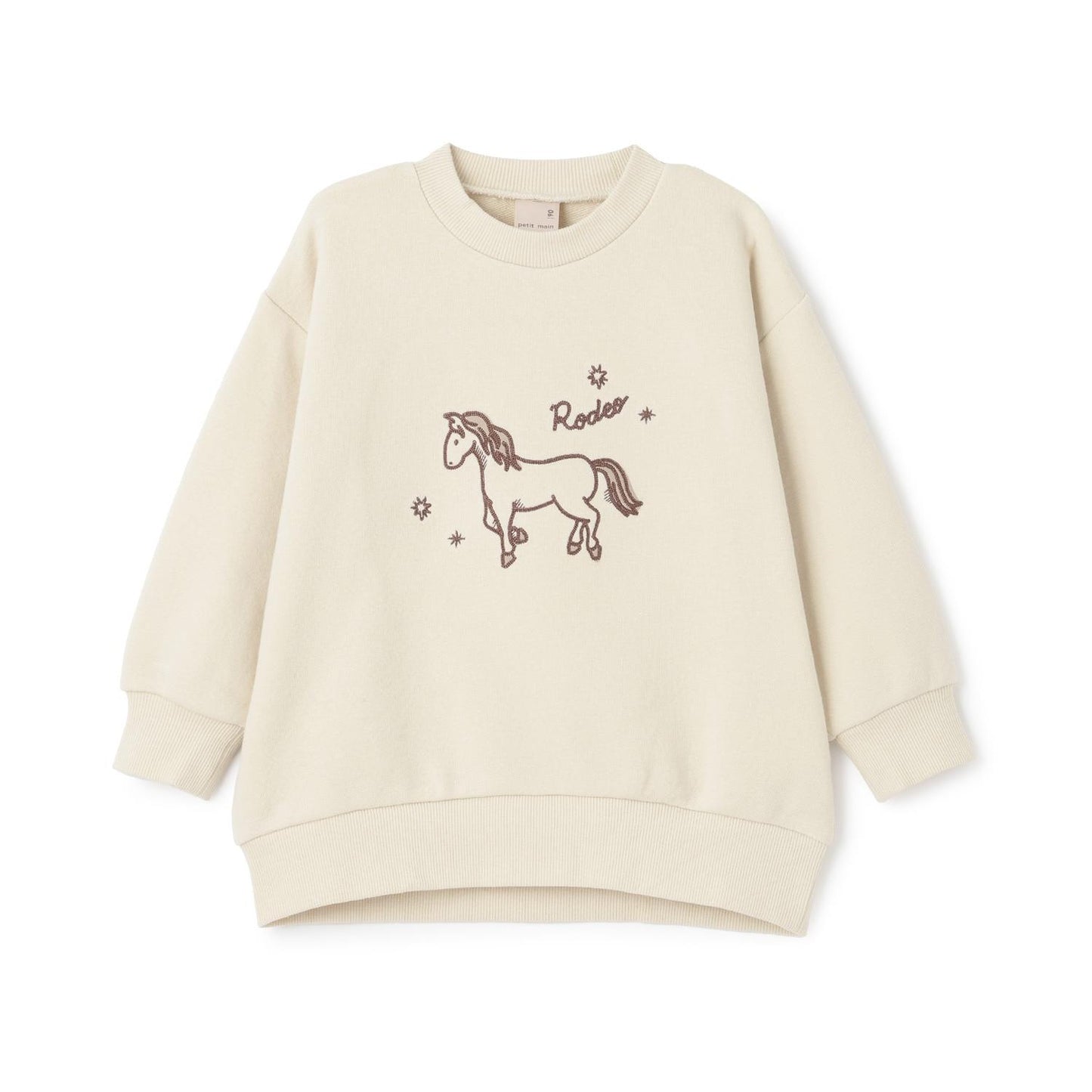 〈フワのびっと〉刺繡拼接衛衣