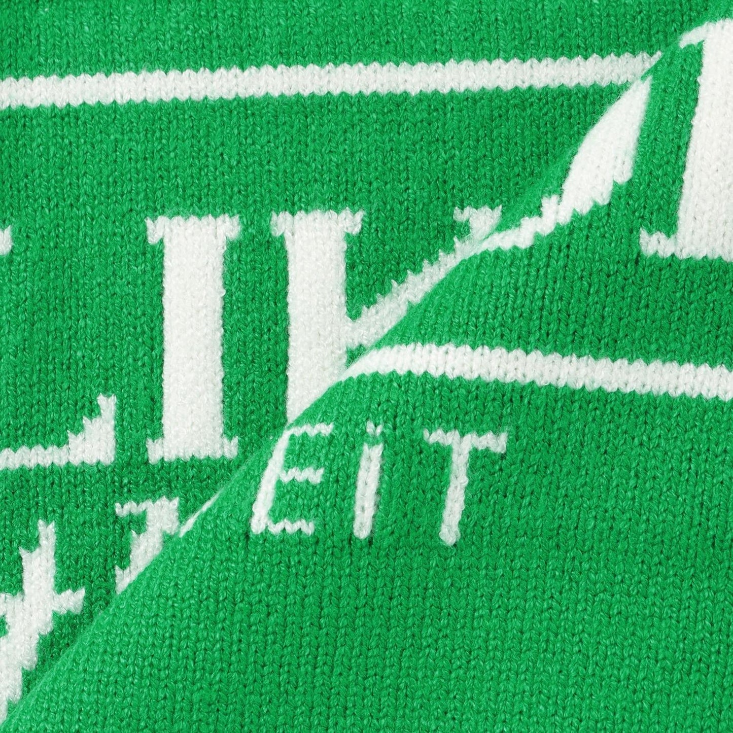 拼接標誌針織衫