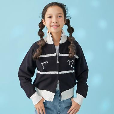 【trois lapins】雙拉鍊針織開衫