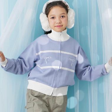 【trois lapins】雙拉鍊針織開衫