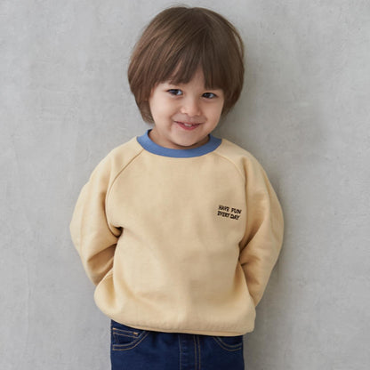 【GOODPRICE】加絨拼色領口衛衣