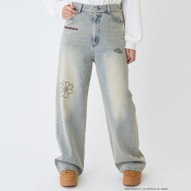 【三麗鷗角色】牛仔寬腿褲