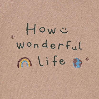 〈フワのびっと〉刺繡拼接衛衣