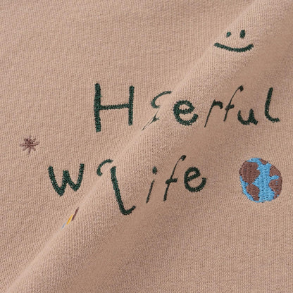 〈フワのびっと〉刺繡拼接衛衣