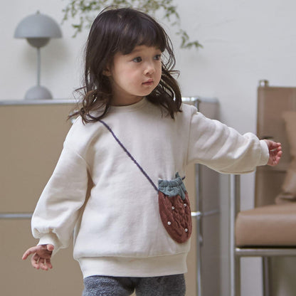 【加絨】草莓斜挎包衛衣