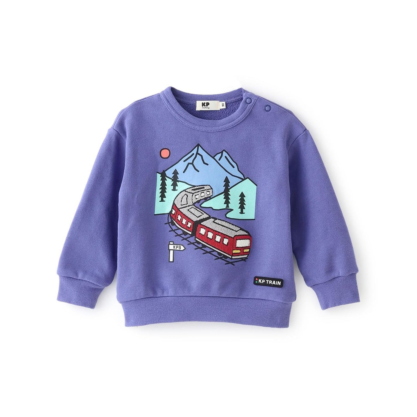 電車毛圈刺繡衛衣【吸溼發熱】