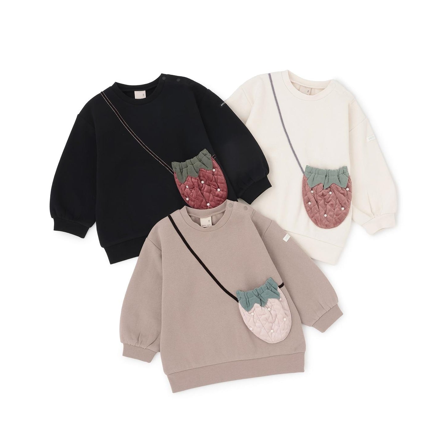 【加絨】草莓斜挎包衛衣