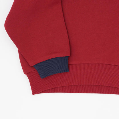 【GOODPRICE】加絨拼色領口衛衣