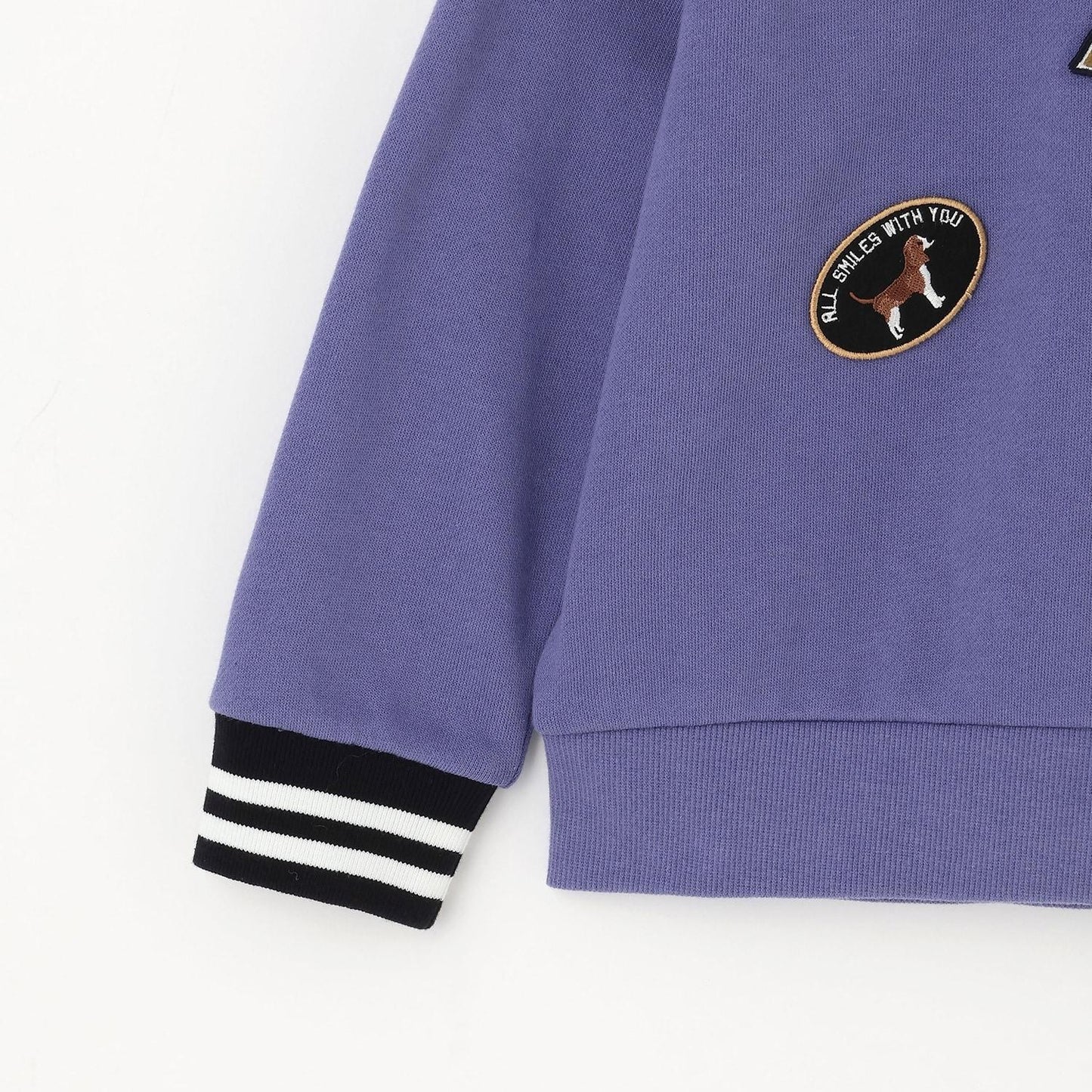 徽章裝飾加絨衛衣【吸溼發熱】