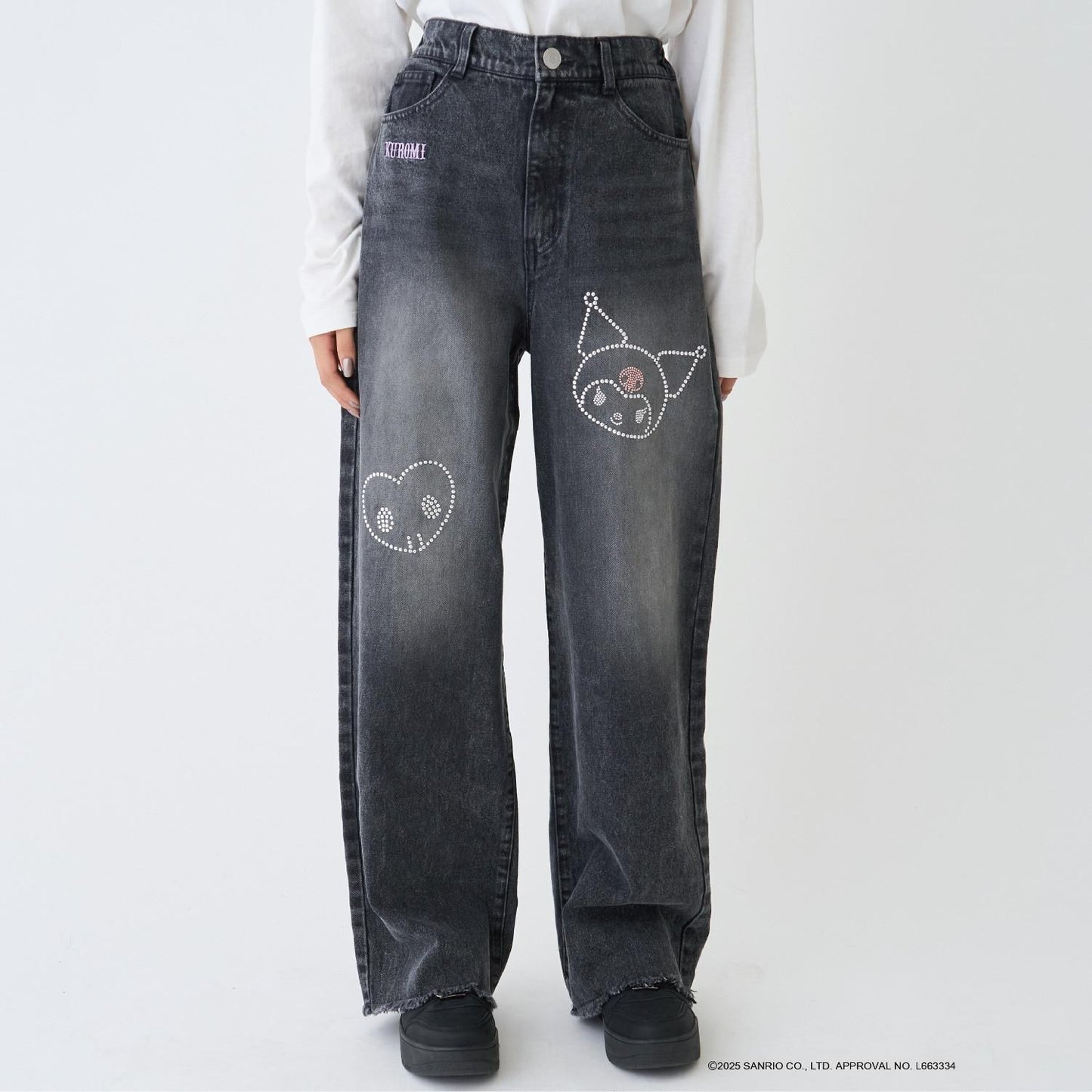 【三麗鷗角色】牛仔寬腿褲