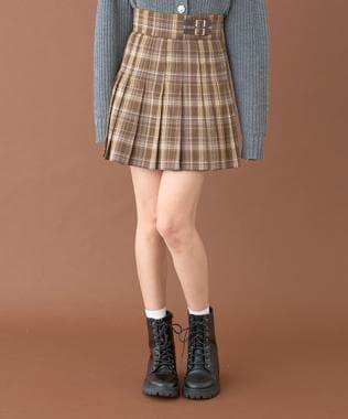 雙腰帶百褶裙【韓國時尚】