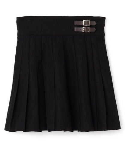 雙腰帶百褶裙【韓國時尚】