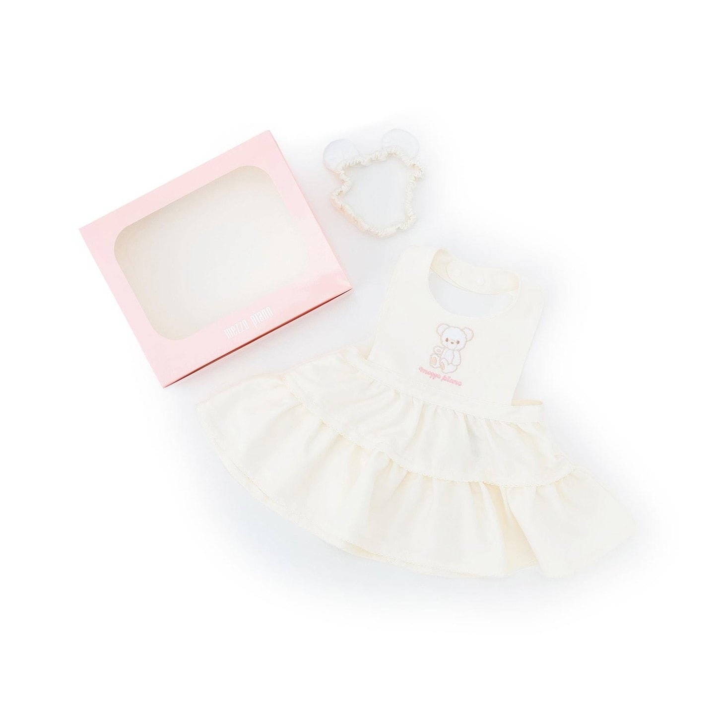 【BOX付】動物貼花圍裙&髮帶套裝