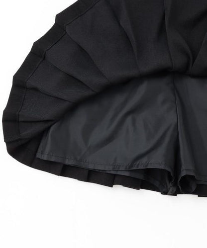 雙腰帶百褶裙【韓國時尚】