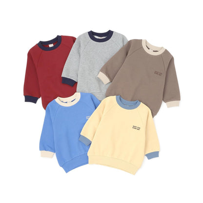 【GOODPRICE】加絨拼色領口衛衣