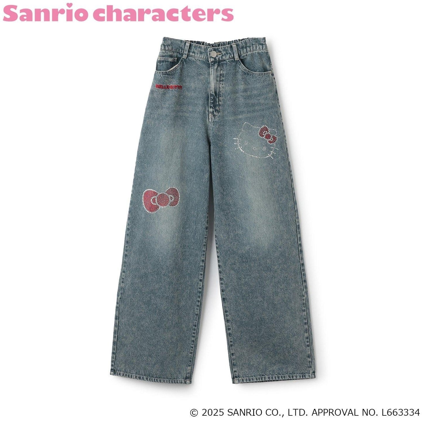 【三麗鷗角色】牛仔寬腿褲